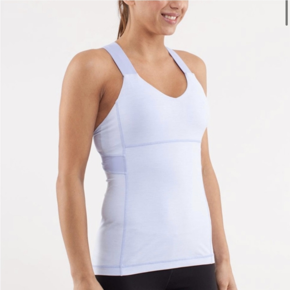 Lululemon Push Your Limits Tank Heathered Lavender Dusk / Lavender Dusk